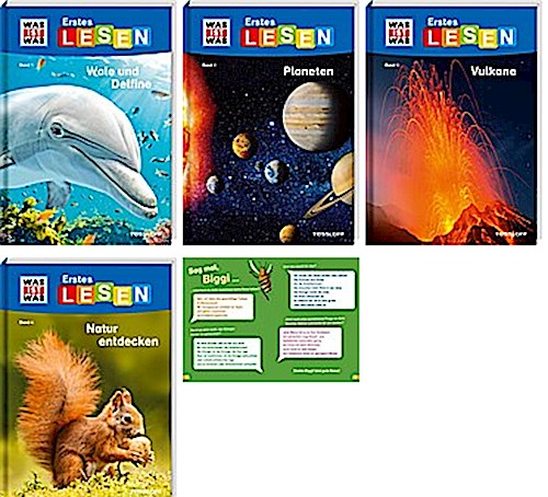 Was Ist Was Erstes Lesen – Fünf Bände Geschenk Set (band 1, 2, 3, 4