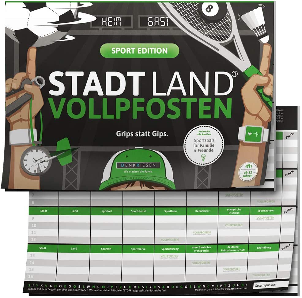 Denkriesen - Stadt Land Vollpfosten® - Sport Edition 'grips Statt