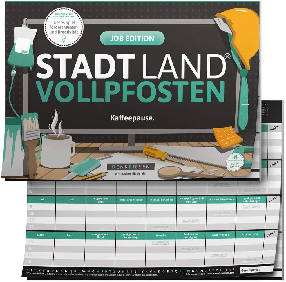 Denkriesen - Stadt Land Vollpfosten® - Job Edition 'kaffeepause