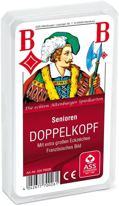 Doppelkopf Senioren Franzoesisches Bild - Mit Extra Großen Karten