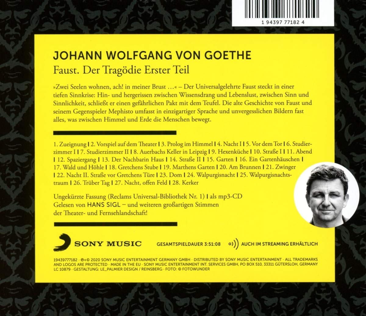Thumbnail - Faust. Der Tragödie Erster Teil (reclam Hörbuch), Johann Wolfgang Von