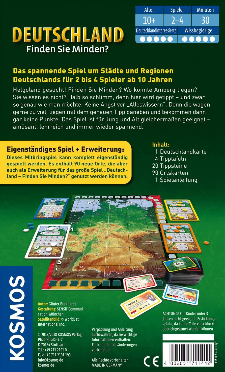Thumbnail - Deutschland - Finden Sie Minden? Gesellschaftspiel Auch Als